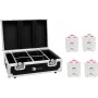 EUROLITE Set 4x AKKU TL-3 TCL branco + Charging Case 20000650