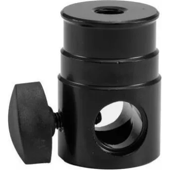 Adaptador TV Spigot EUROLITE 16 mm com rosca M10 – adaptador robusto em aço até 15 kg