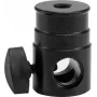 Adaptador TV Spigot EUROLITE 16 mm com rosca M10 – adaptador robusto em aço até 15 kg