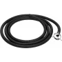 EUROLITE UAN-1 Adaptador universal para máquina de fumo com mangueira, saída de 40 mm, mangueira flexível de 1 m, preto 51702066