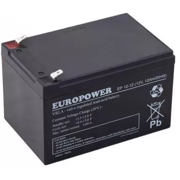 Bateria Europower EP12-12 12V 12Ah AGM