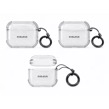 Evelatus Capa de proteção TPU Shine para Apple AirPods Pro transparente