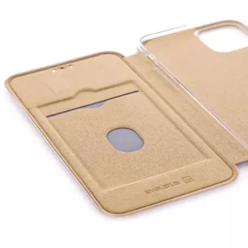Evelatus Capa tipo livro para Apple iPhone 11 dourada
