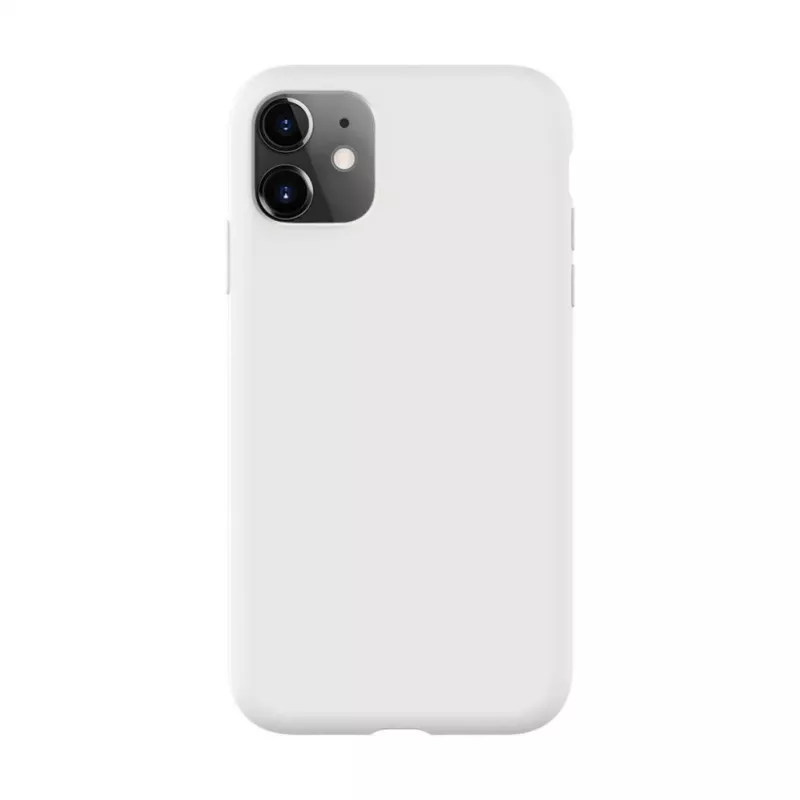 Evelatus Apple iPhone 11 capa de silicone Premium Soft Touch Branco