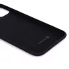 Capa de silicone nano Evelatus para Apple iPhone 11 Pro Max Soft Touch TPU Preto