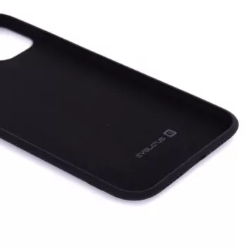 Capa de silicone nano Evelatus para Apple iPhone 11 Pro Max Soft Touch TPU Preto