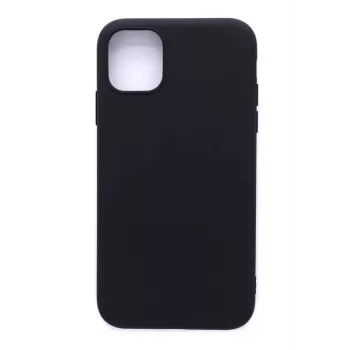 Capa de silicone nano Evelatus para Apple iPhone 11 Pro Max Soft Touch TPU Preto