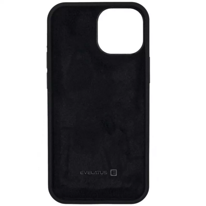 Capa de silicone soft touch premium Evelatus para Apple iPhone 11 Pro Max Preto
