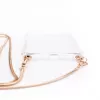Capa transparente em silicone Evelatus para Apple iPhone 11 Pro com colar TPU dourado