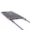 Evelatus capa de silicone transparente com cordão TPU para Apple iPhone 11 Pro, cinzento sideral
