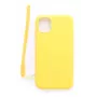 Evelatus Capa de silicone Soft Touch com alça amarela para Apple iPhone 11