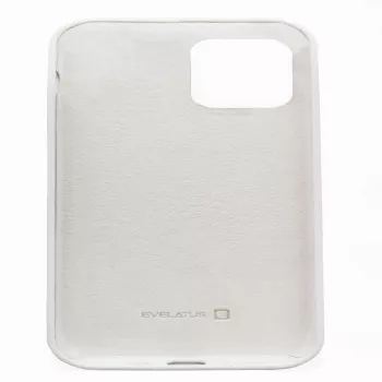 Capa de silicone Evelatus Apple iPhone 12/12 Pro Premium Soft Touch branca