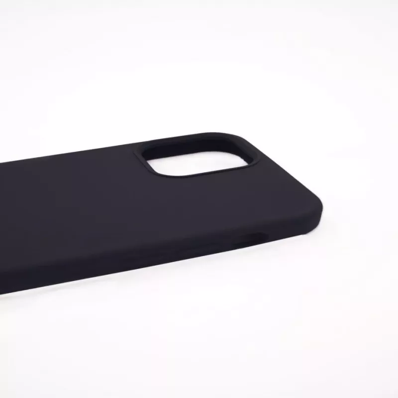 Capa de silicone Evelatus Apple iPhone 12 Pro Max Premium Soft Touch preta