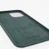 Capa de silicone Premium Soft Touch Evelatus para Apple iPhone 12 Pro Max verde-abeto