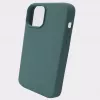 Capa de silicone Premium Soft Touch Evelatus para Apple iPhone 12 Pro Max verde-abeto