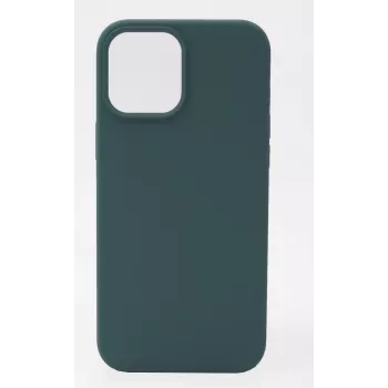 Capa de silicone Premium Soft Touch Evelatus para Apple iPhone 12 Pro Max verde-abeto