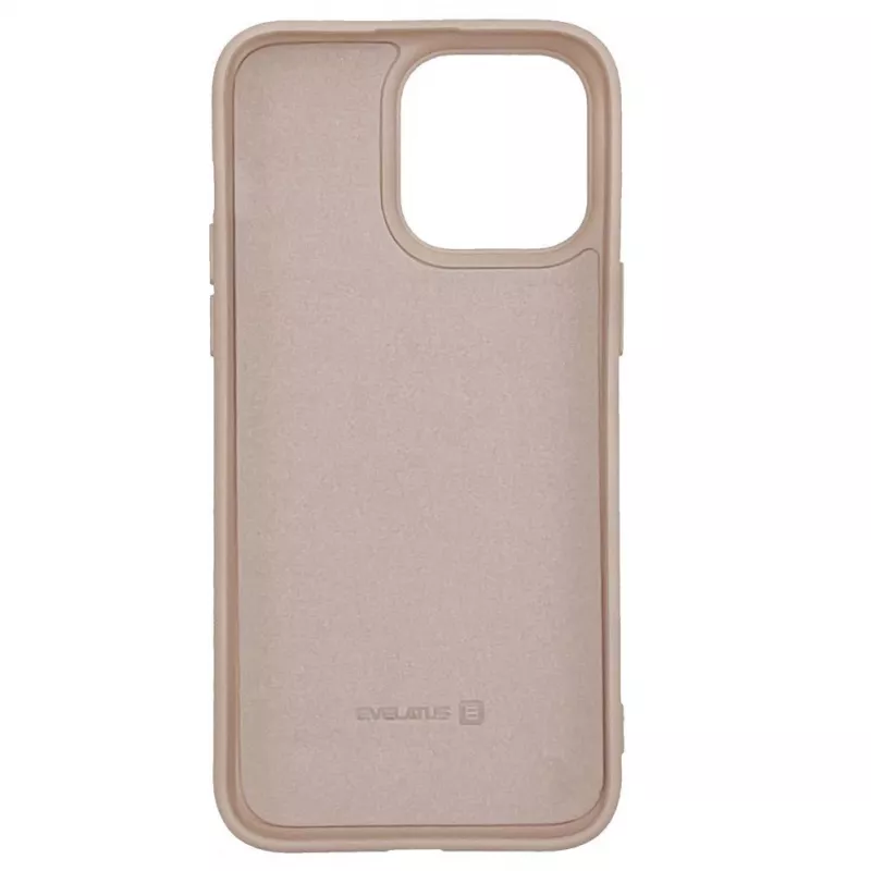 Capa de silicone nano Evelatus para Apple iPhone 14 Pro 6.1 Soft Touch TPU bege