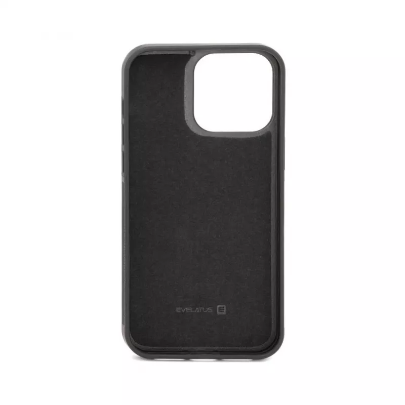 Evelatus Carteira multifuncional com pulseira em pele para Apple iPhone 14 Pro Max preta