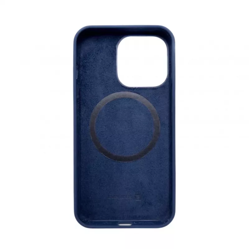 Evelatus Capa de silicone Soft Touch MagSafe Premium para Apple iPhone 14 Pro azul-meia-noite