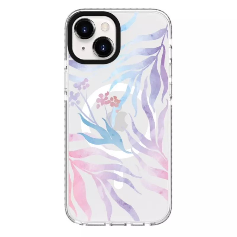 Capa Evelatus para Apple iPhone 15 PC+TPU com MagSafe - padrão floral