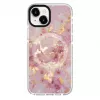 Evelatus capa PC+TPU com MagSafe para Apple iPhone 15 – mármore rosa