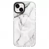 Evelatus Apple iPhone 15 Plus capa PC+TPU com MagSafe – Custom Marble White