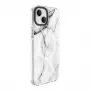 Evelatus Apple iPhone 15 Plus capa PC+TPU com MagSafe – Custom Marble White