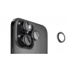 Proteção de lente de câmara Evelatus para Apple iPhone 16 Pro / 16 Pro Max Armor Black Titanium