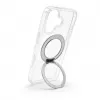 Evelatus Capa híbrida com MagSafe PC+TPU para Apple iPhone 17 com suporte metálico 360 transparente
