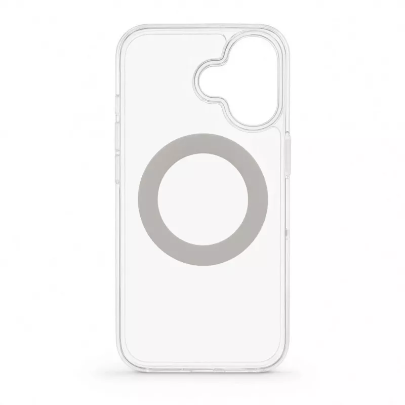 Evelatus Capa híbrida com MagSafe PC+TPU para Apple iPhone 17 com suporte metálico 360 transparente
