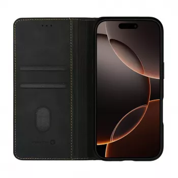 Evelatus Capa tipo livro para Apple iPhone 18 Pro, preto