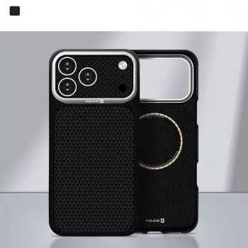 Capa MagSafe Evelatus Apple iPhone 18 Pro Carbon Premium Edition preta