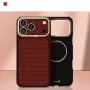 Capa MagSafe Evelatus Carbon Premium Edition para Apple iPhone 18 Pro Max, bordô