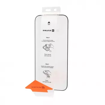 Película de proteção de ecrã Evelatus Apple iPhone 18 Pro Max Flip Glass Magic Easy Install - preta (a granel)