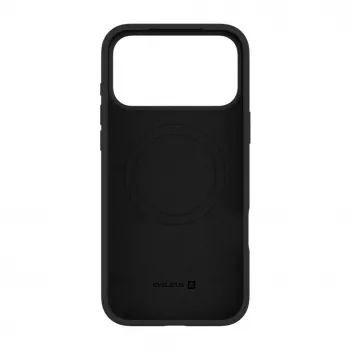 Capa de silicone MagSafe Soft Touch Evelatus Apple iPhone 18 Pro Max Premium preta