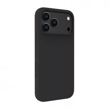 Capa de silicone MagSafe Soft Touch Evelatus Apple iPhone 18 Pro Max Premium preta
