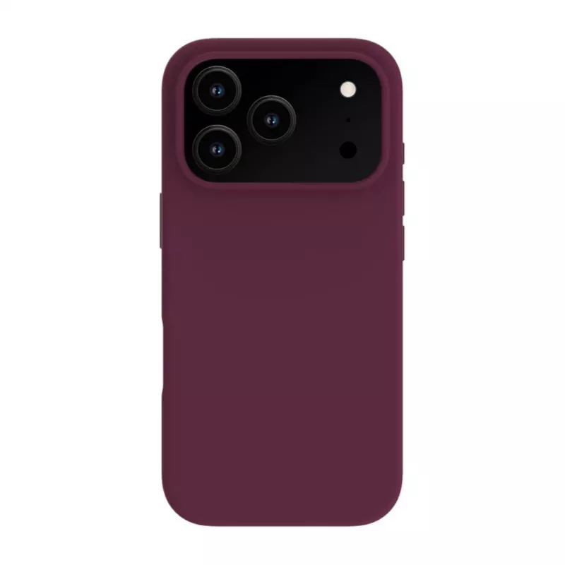Capa de Silicone Soft Touch Premium MagSafe Evelatus para Apple iPhone 18 Pro Max Vermelho-borgonha