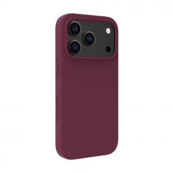 Capa de Silicone Soft Touch Premium MagSafe Evelatus para Apple iPhone 18 Pro Max Vermelho-borgonha