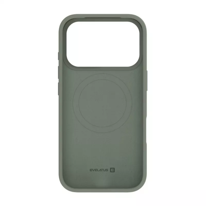 Capa de Silicone Soft Touch Premium MagSafe Evelatus para Apple iPhone 18 Pro Max Verde-azeitona-escuro