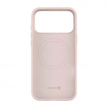 Evelatus Capa de silicone Soft Touch MagSafe Premium para Apple iPhone 18 Pro Max rosa areia