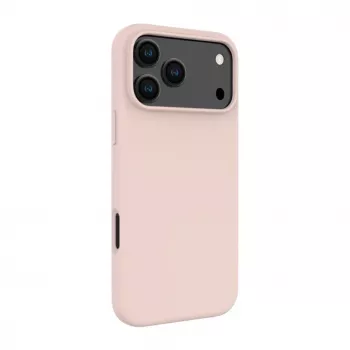 Evelatus Capa de silicone Soft Touch MagSafe Premium para Apple iPhone 18 Pro Max rosa areia