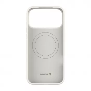 Capa de silicone MagSafe Soft Touch Evelatus Apple iPhone 18 Pro Max Premium prateada