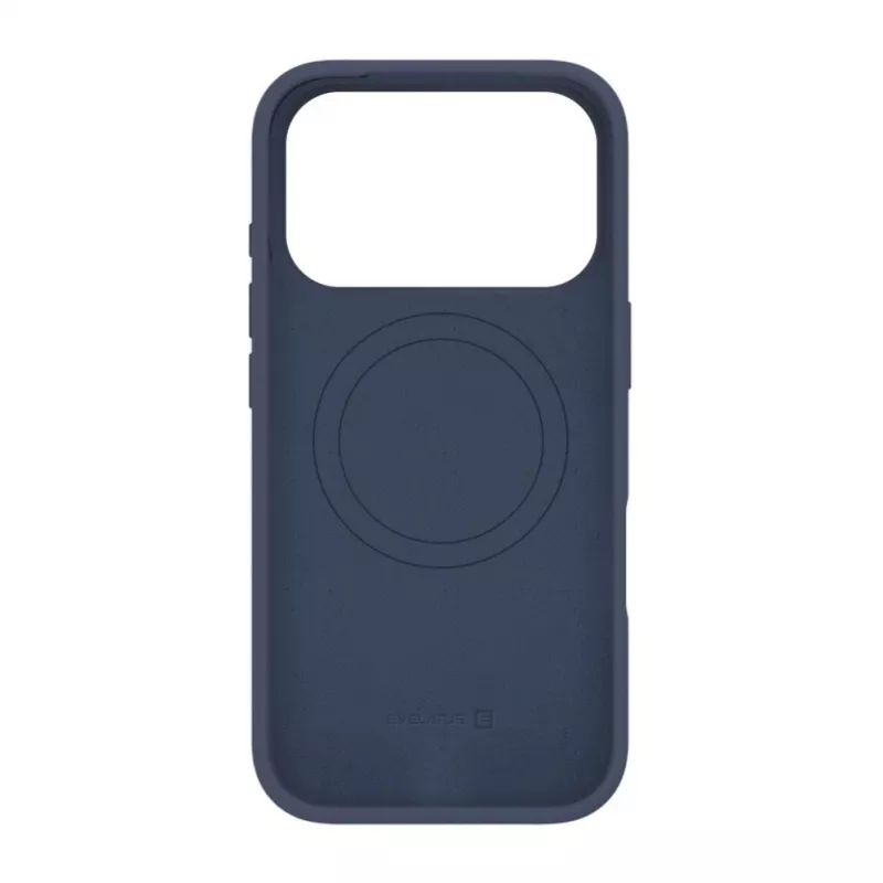 Capa de Silicone Soft Touch Premium MagSafe Evelatus para Apple iPhone 18 Pro Azul-escuro