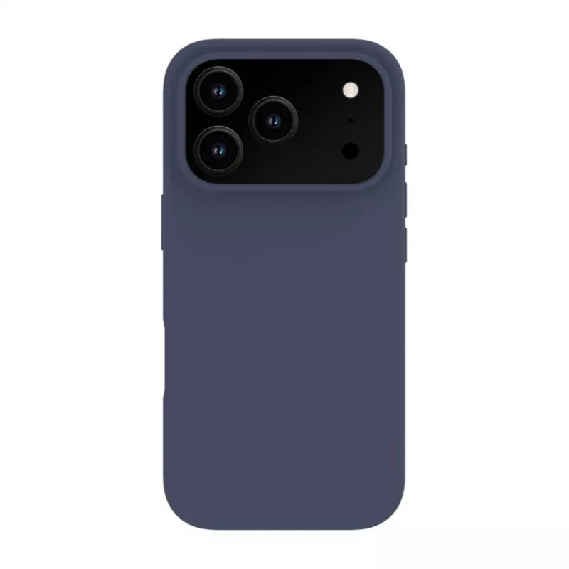 Capa de Silicone Soft Touch Premium MagSafe Evelatus para Apple iPhone 18 Pro Azul-escuro
