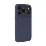 Capa de Silicone Soft Touch Premium MagSafe Evelatus para Apple iPhone 18 Pro Azul-escuro