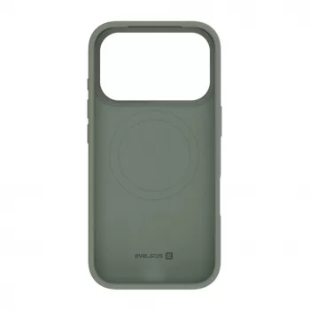 Capa de Silicone Soft Touch Premium MagSafe Evelatus para Apple iPhone 18 Pro Verde-azeitona-escuro