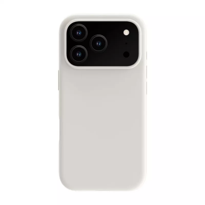 Capa de Silicone Soft Touch Premium MagSafe Evelatus para Apple iPhone 18 Pro Prateado