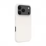 Capa de Silicone Soft Touch Premium MagSafe Evelatus para Apple iPhone 18 Pro Prateado