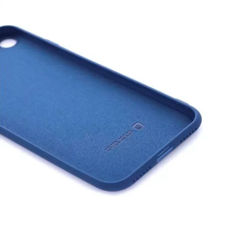 Capa de silicone nano Evelatus para Apple iPhone 7/8/SE2020/SE2022 Soft Touch TPU azul
