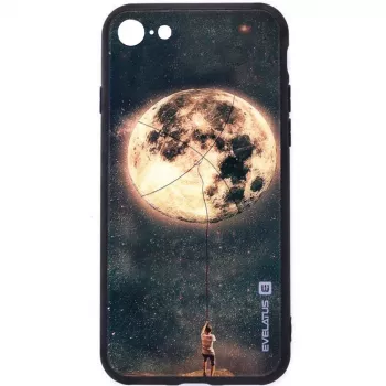 Evelatus Capa com vidro de imagem cataventos para Apple iPhone 7/8/SE2020/SE2022